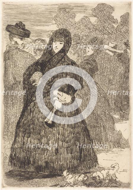 At the Prado (Au Prado), 1865/1868. Creator: Edouard Manet.