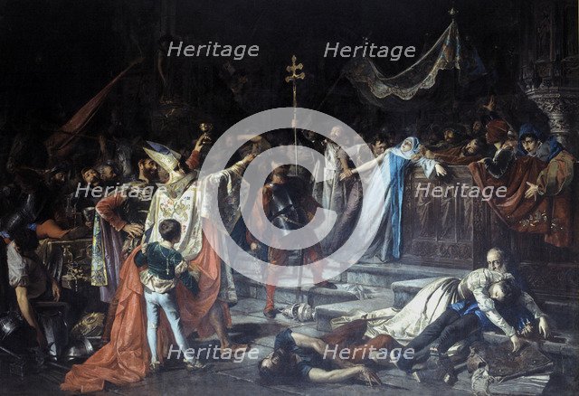 Sack of Rome', oil, 1887.