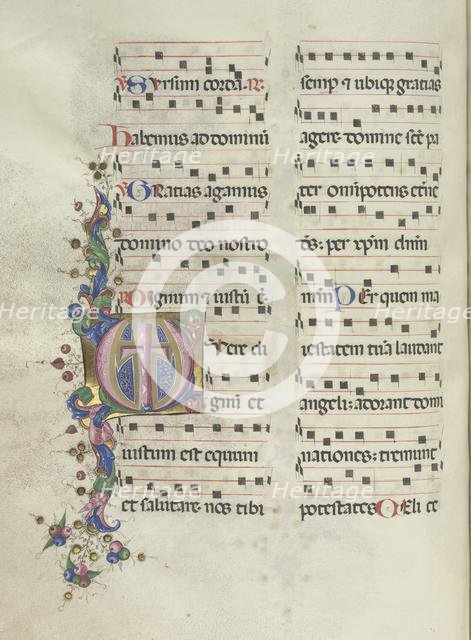 Missale: Fol. 183v: Cross, Foliage, 1469. Creator: Bartolommeo Caporali (Italian, c. 1420-1503).