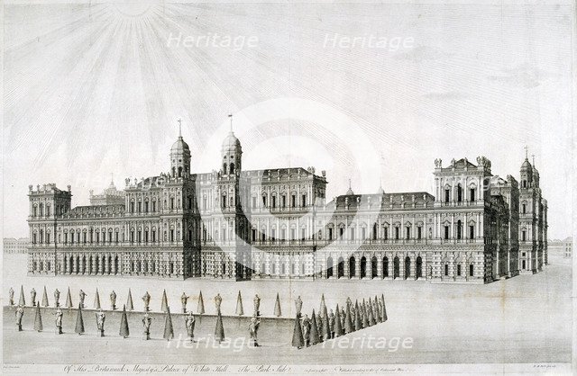 Inigo Jones's intended Whitehall Palace, London, 1749. Artist: DM Muller
