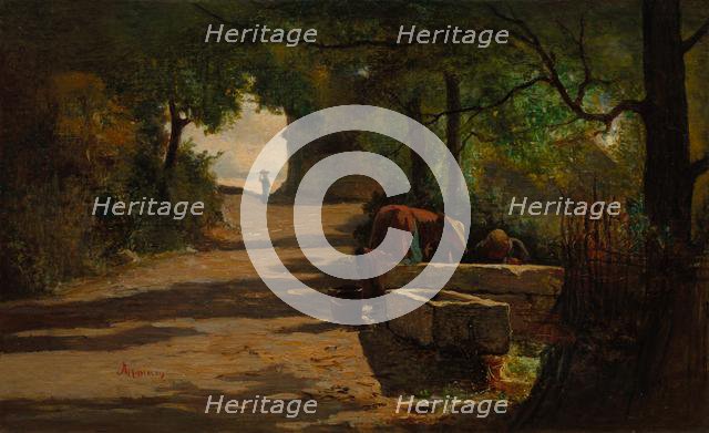 Well at the Side of a Road, 1860s. Creator: Adolphe Appian (French, 1818-1898).