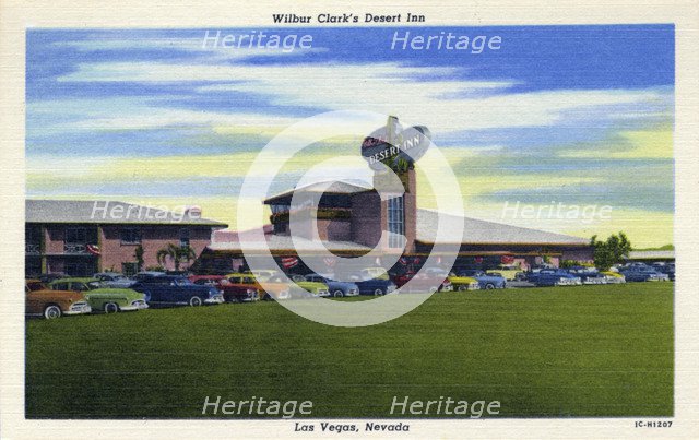 'Wilbur Clark's Desert Inn, Las Vegas, Nevada', postcard, 1951. Artist: Unknown