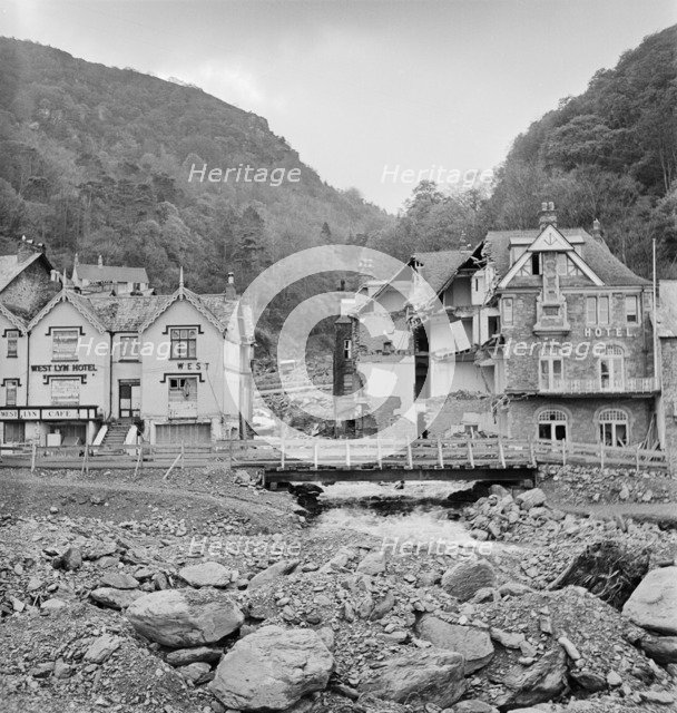 Lyn Valley Hotel, Lynmouth, Devon, 1952. Artist: James Nelson.