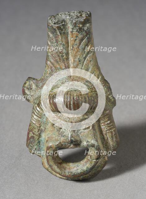 Theater Mask Figurine, Greco-Roman Period (200 B.C.-A.D. 395 ). Creator: Unknown.