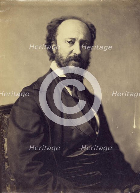 Portrait of Charles Daubigny (1817-1878), 1861-1869. Creator: Nadar, Gaspard-Félix (1820-1910).