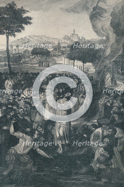 'The Burning of John Huss by the Council of Constance, July 6, 1415', (1907). Artist: Unknown.