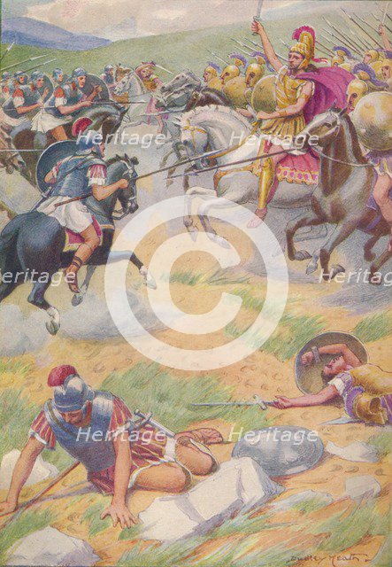 'The armour of Pyrrhus was richer and more beautiful than that of his soldiers', c1912 (1912). Creator: Ernest Dudley Heath.