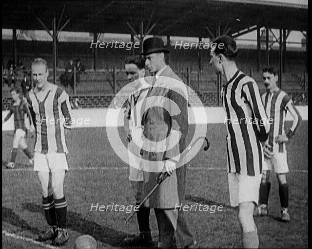Prince Albert, Duke of York, Kicking Off a Football Match at West Ham, 1922. Creator: British Pathe Ltd.
