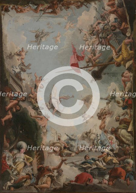 The Glorification of the Giustiniani Family, 1783. Creator: Giovanni Domenico Tiepolo.