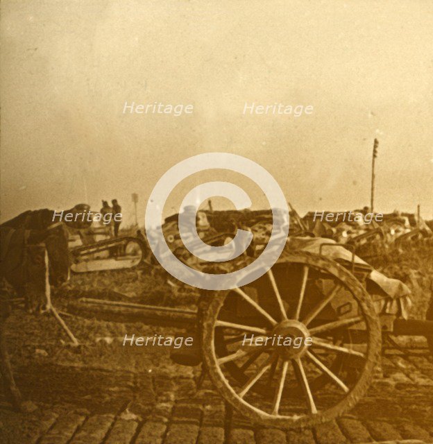 Assembly of tanks, c1914-c1918. Artist: Unknown.