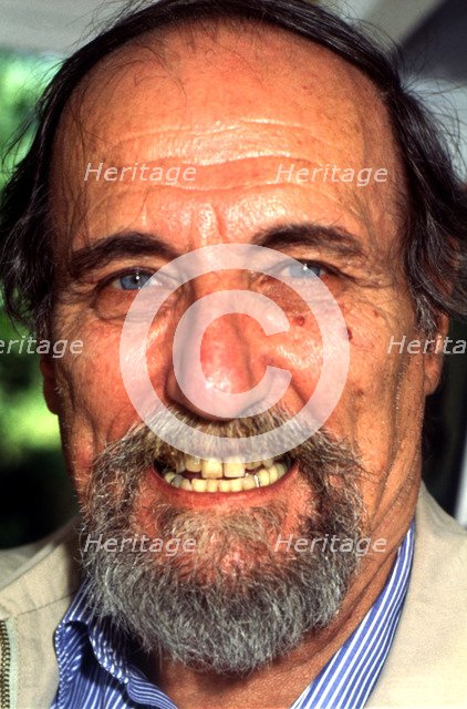 Luis Carandell (1929-2002) Spanish writer and journalist, portrait, 1997.