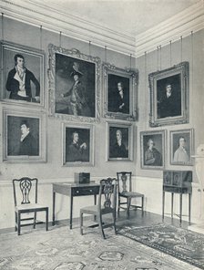 Leaving Portraits in the Drawing-Room', 1926. Artist: Unknown.