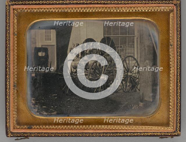 Untitled (Hose Reel Carriage), 1849. Creator: Unknown.