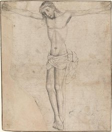 Christ on the Cross [recto], mid- to late 1470s. Creator: Master of the Drapery Studies.