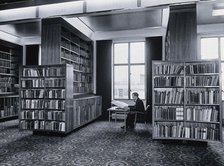 The Wellcome Building, Euston Road, London: the Reading Room after reconstruction..., 1962. Creator: Unknown.