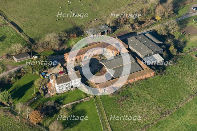 Mill Hill Farm farmhouse, horse engine house and farm buildings, Gloucestershire, 2014. Creator: Historic England Staff Photographer.