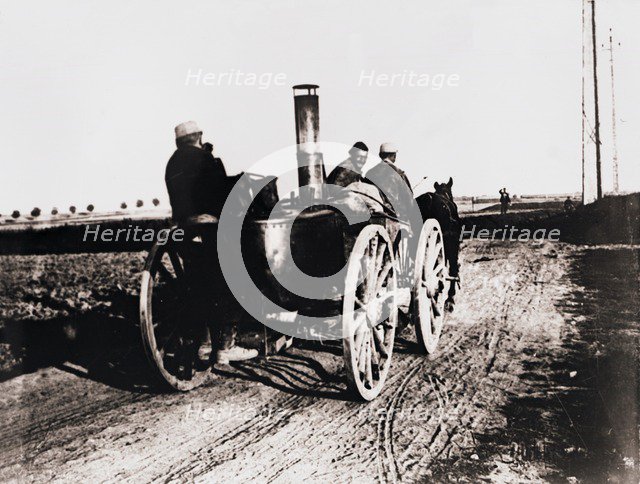 Mobile kitchen going up the line, c1914-c1918. Artist: Unknown.