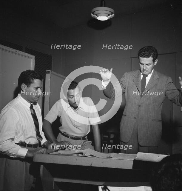 Portrait of Billy Eckstine and Hugo Winterhalter, New York, N.Y., 1946. Creator: William Paul Gottlieb.