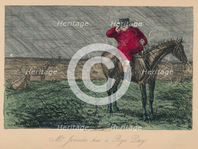 'Mr. Jorrocks has a Bye Day', 1854. Artist: John Leech.