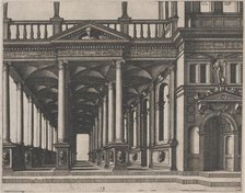 Open Hall Supported by Corinthian Columns, 1560. Creators: Johannes van Doetecum I, Lucas van Doetecum.