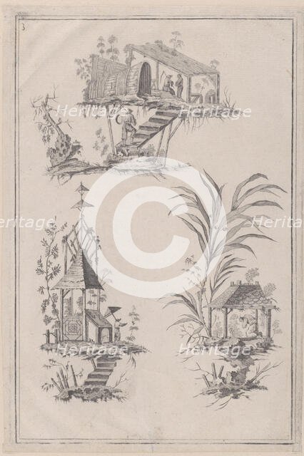 Chinoiserie Ornaments, ca. 1760-85. Creator: Jean-Baptiste Pillement.