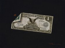 One Dollar Silver Certificate, 1898/1900. Creator: Victor Dubreuil.