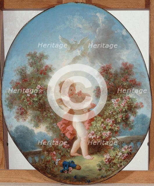 L'Amour en sentinelle, c1780. Creator: Jean-Honore Fragonard.