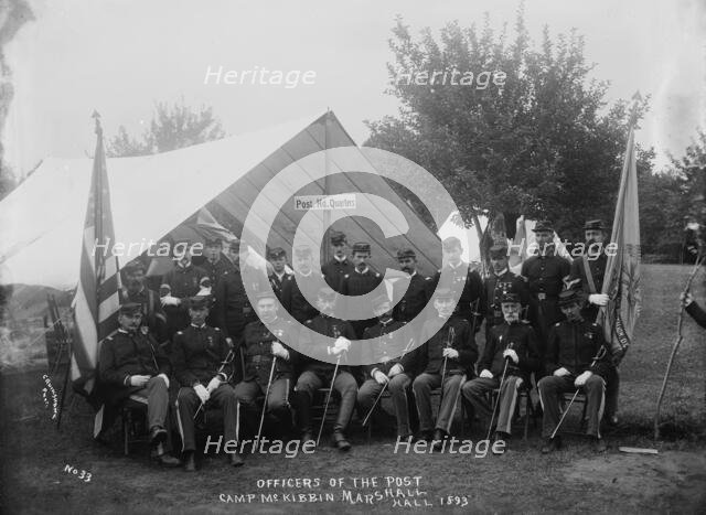 Officers of the Post, 1893. Creator: William Cruikshank.