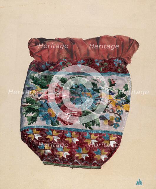 Beaded Bag, c. 1938. Creator: Ralph Atkinson.