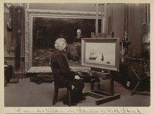 Petrus van der Velden in studio, 76 Pitt Street,  1890s. Creator: Unknown.