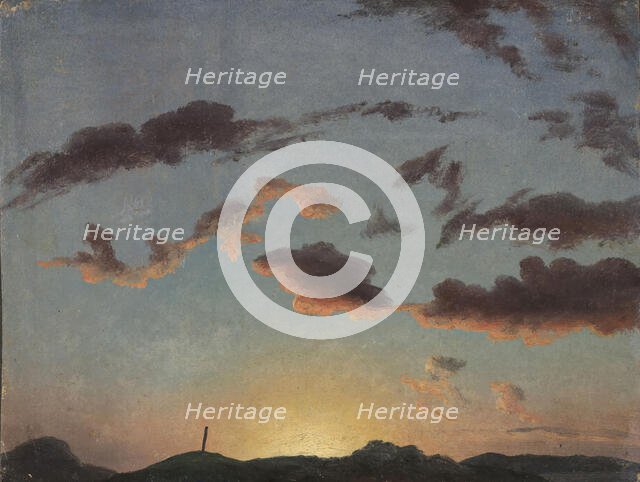 Cloud Study, 1838. Creator: Knud Baade.