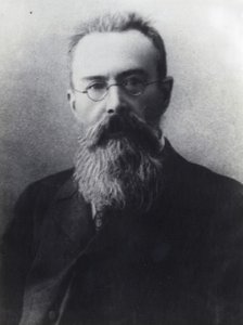 Nikolai Rimsky-Korsakov, Russian composer, c1890s(?). Artist: Unknown