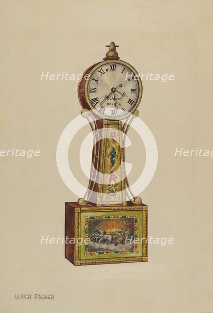 Banjo Clock, c. 1937. Creator: Ulrich Fischer.