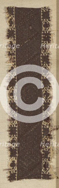 Border, Egypt, Roman period (30 B.C.- 641 A.D.), 3th/4th century. Creator: Unknown.