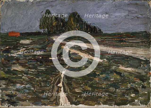 Poplars, c 1902. Creator: Kandinsky, Wassily Vasilyevich (1866-1944).