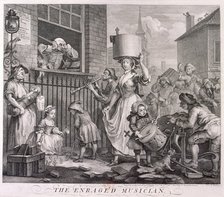 'The Enraged Musician', 1741. Artist: William Hogarth