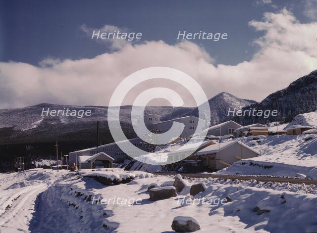 First snow of the season in the foothills of the Little Belt Mount..., Meagher County, Montana, 1942 Creator: Russell Lee.