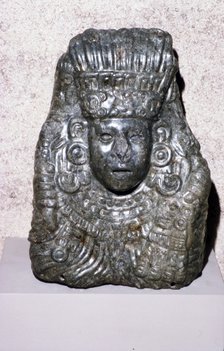 Aztec Jade Bust of Quetzalcoatl, 1360-1521. Artist: Unknown.
