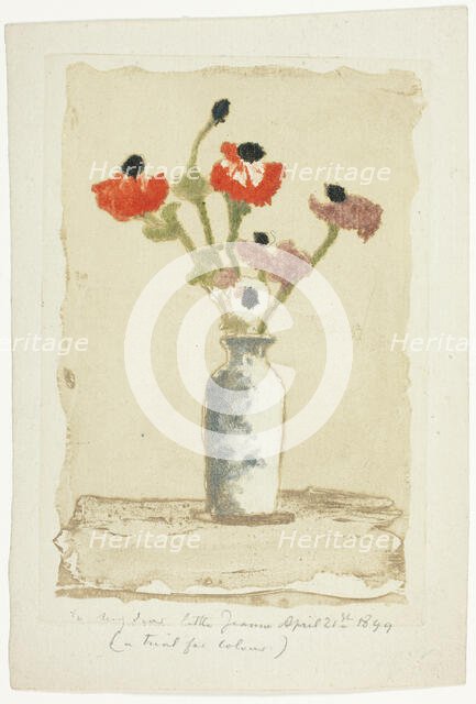 Anemonies, 1897. Creator: Theodore Roussel.