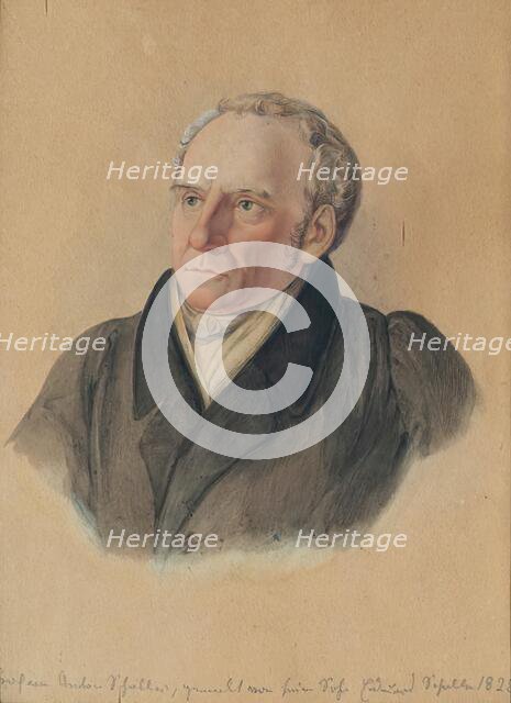 Professor Anton Schaller (1773-1844), the artist's father, 1828. Creator: Eduard Schaller.
