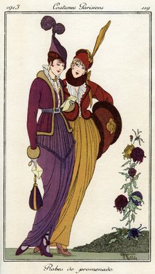 French fashions of the 20th century, 1913 (1938). Artist: Unknown
