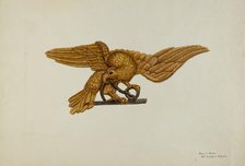 Stern Piece: Eagle, c. 1939. Creator: Mary E Humes.