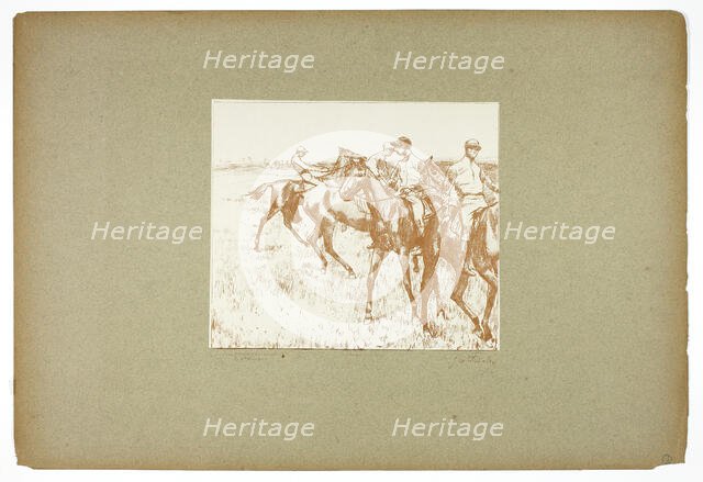 The Jockeys, 1889–90. Creator: Georges William Thornley.