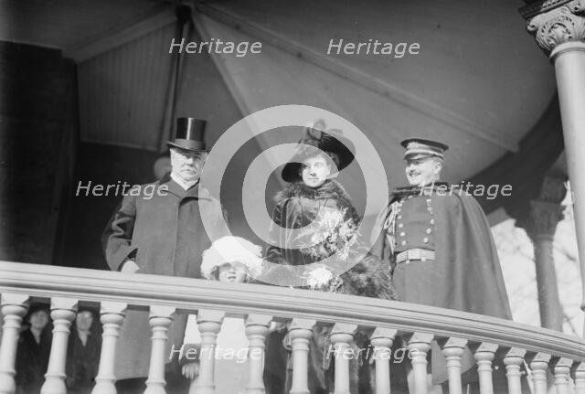 Seth Low, Mrs. C.S. Whitman, Lorillard Spencer, 1915. Creator: Bain News Service.