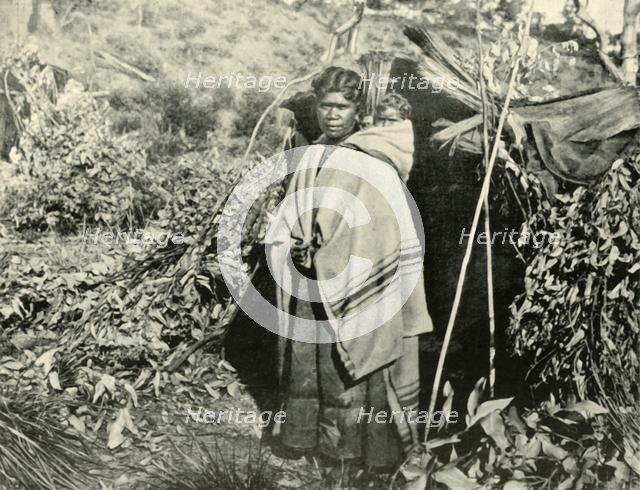 'Aboriginal woman with child', 1901. Creator: Unknown.