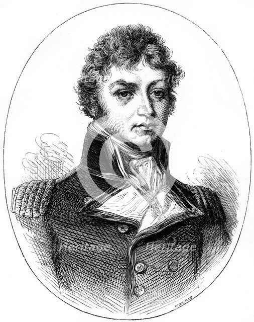 Sir Philip Broke, British naval officer, 1815 (c1880).Artist: Whymper