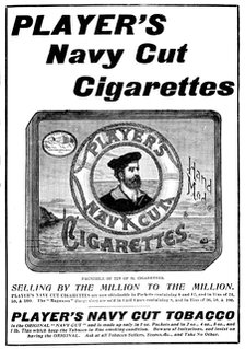 Advertisement for Player's Navy Cut Cigarettes, 1898. Creator: Unknown.