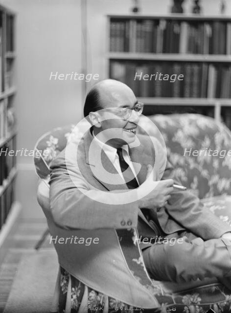 Portrait of Ahmet M. Ertegun and Nesuhi Ertegun, Turkish Embassy(?), Washington, D.C., 1938. Creator: William Paul Gottlieb.