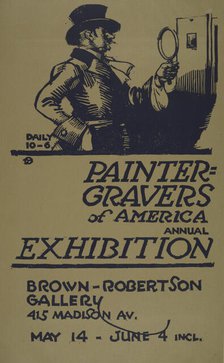Painter-gravers of America annual exhibition, c1887 - 1922. Creator: Unknown.