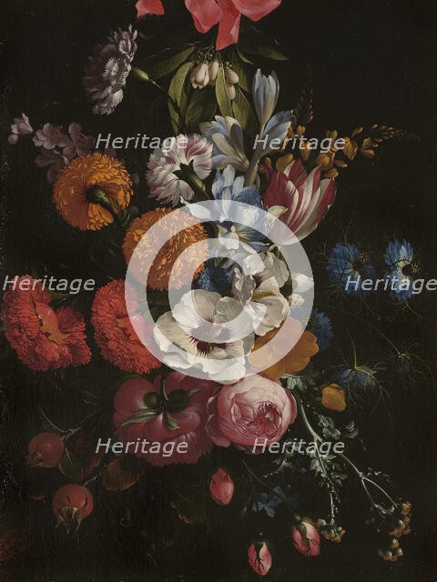 Still Life with a Bouquet of Flowers. Creator: Johann Johnsen.